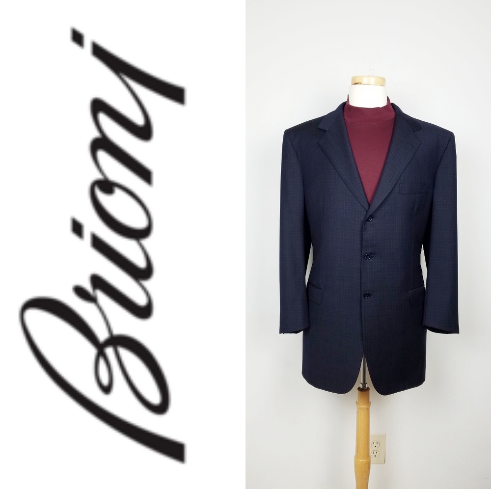 Brioni for Neiman marcus 100% wool plaid blazer